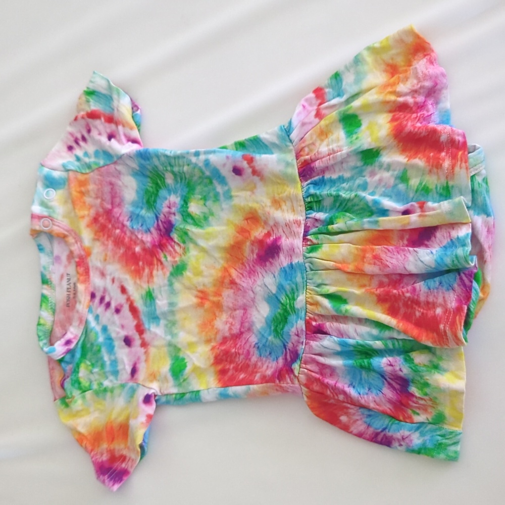 posh peanut twirl bodysuit dress 3-6mo